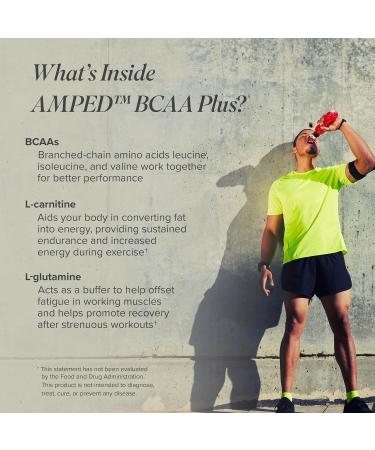 Isagenix Amped BCAA Plus - Help Promote FatBurning and Endurance During Workouts - Raspberry Lemonade Flavor - 9.5 oz Canister - 20 Servings - Buy Online on GoSupps.com