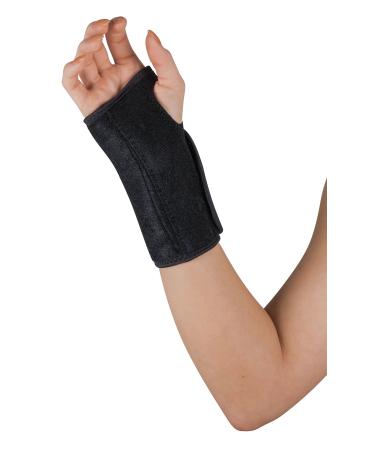 Blue Jay An Elite Healthcare Brand Universal Cockup | Wrist Splint for Carpal Tunnel Syndrome | Slip-on Wrist Splint Brace | 5.5" - 8.5" inch (Black)