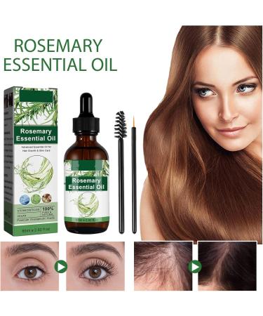 Rosemary Oil for Hair Growth Rosemary Oil for Skin Care Eyebrow and Eyelash Growth Nourishment Scalp & Dry Hair Strengthens Hair and Stimulates Hair Growth for Women Men(60 ML) - Buy Online on GoSupps.com
