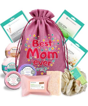 Birthday Gifts For Mom Who Has Everything - Premium Spa Gift Basket For Mom  Mom Birthday Gifts  Deluxe Mom Gifts By Cheshire Gifts Best Mom Ever