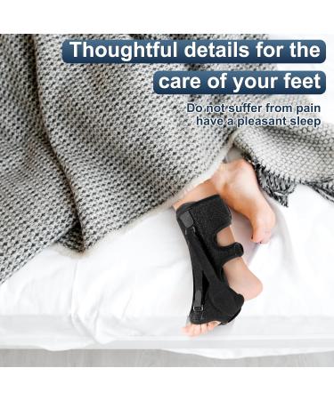 Cheerlink Plantar Fasciitis Night Splint Adjustable & Breathable Brace for Pain Relief | Ideal for Plantar Fasciitis & Achilles Tendonitis (Black) - Buy Online on GoSupps.com