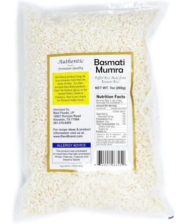 Rani Basmati Mamra (Puffed Rice) 7oz (200g) All Natural Indian Origin | No Color | Gluten Friendly | Vegan | Non-GMO | No Salt or fillers Basmati Mumra 200g - Buy Online on GoSupps.com
