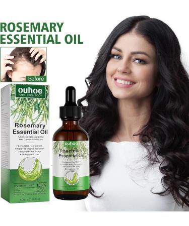 Rosemary Oil for Hair Growth Essential Oils Rosemary Hair Oil Organic Hair Products Scalp and Hair Strengthening Oil with Glass Dropper 2 fl oz oz Skin and hair care Novent - Buy Online on GoSupps.com