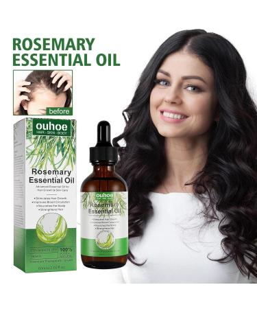 Rosemary Oil for Hair Growth - Nourishing Essential Oil | Strengthen Scalp & Hair | Aromatherapy | 2 fl. oz | Ideal for Skin & Face - Buy Online on GoSupps.com