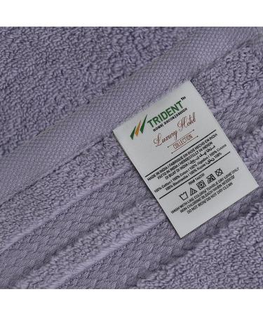 TRIDENT NectorSoft Extra Large 100% Cotton Zero Twist Towels - Super Soft & Absorbent (Purple Ash 6 Piece Set) - Buy Online on GoSupps.com