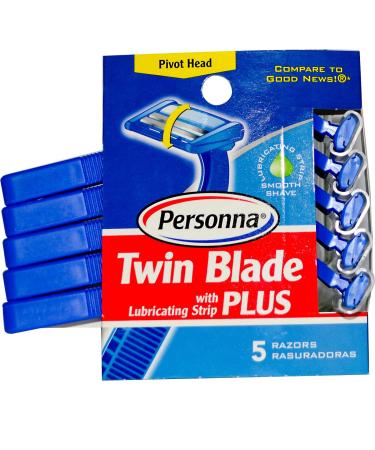 AMERICAN SAFETY RAZOR Twin Blade Plus Razors 5 CT
