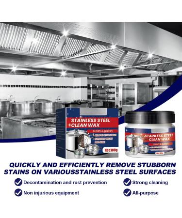 Stainless Steel Clean Wax - Nano-Technology Cleaner for Cookware & Pans (2PCS) | No Residue Surface Safe - Buy Online on GoSupps.com