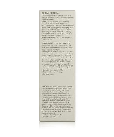 AHAVA Dead Sea Water Mineral Foot Cream 5.1 Fl Oz - Hydrating and Nourishing Foot Care - Buy Online on GoSupps.com