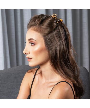 Cobahom 6Pcs Small Hair Clips - Tortoiseshell Leopard Mini Jaw Clips for Women and Girls - Buy Online on GoSupps.com