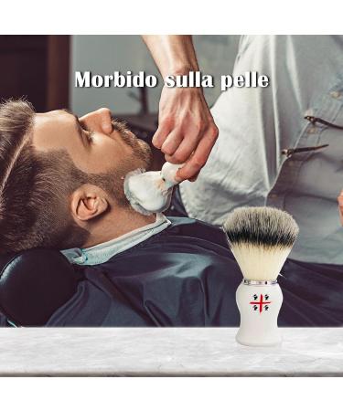 Omega Hi-Brush 4 Mori Professional Shaving Brush Set for Men | Sardinia Asinara Beard Brush - International Shipping Available - Buy Online on GoSupps.com