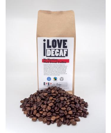 Low Caffeine No Nasties Swiss Water Half Decaf Coffee Beans 500g