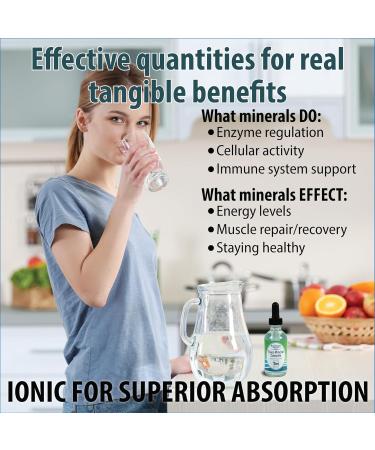 Trace Mineral Complex Full Spectrum Minerals Ionic Liquid Mineral Drops for Water Electrolytes Hydration Supplement - 2 fl oz Glass Bottle - Buy Online on GoSupps.com