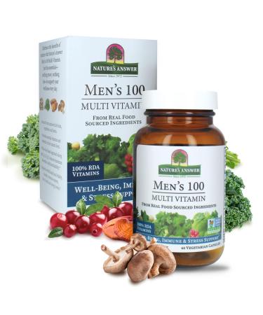Nature's Answer Men's 100, Multivitamin, 60 Vegetarian Capsules