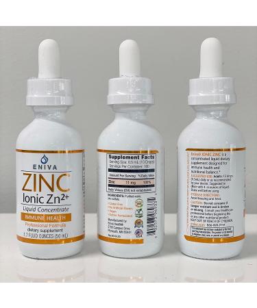 Eniva Ultra Concentrated Zinc Drops 1.7 oz - Immune Health Supplement - Buy Online on GoSupps.com