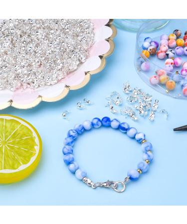 BronaGrand 1000pcs Silver Bead Tips Knot Covers for DIY Jewelry Making - Buy Online on GoSupps.com