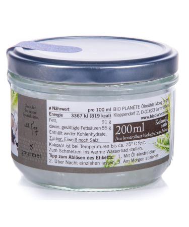 Buy Bio Plan te Virgin Coconut Oil 200 ml - Organic Cold-Pressed Unrefined | International Shipping Available - Buy Online on GoSupps.com