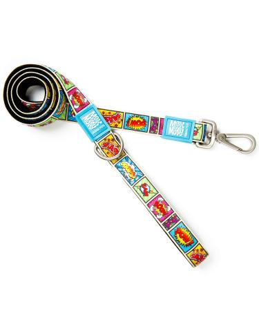 Max & Molly Classic Dog Lead, 4FT Neoprene Padded Leash, Waterproof & Machine Washable Leash for Small, Medium, & Large Dogs Comic XS