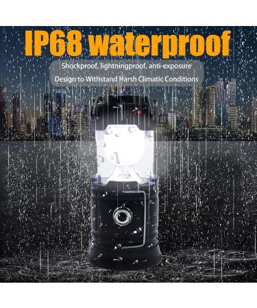 DIBMS LED Solar Camping Lantern | Collapsible & Rechargeable | Waterproof Survival Light for Camping, Emergencies & Power Outages - Buy Online on GoSupps.com