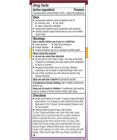 Afrin Children's Age 6+ No Drip Extra Moisturizing Stuffy Nose Pump Mist - 15mL | 12 Hour Nasal Congestion Relief - Buy Online on GoSupps.com