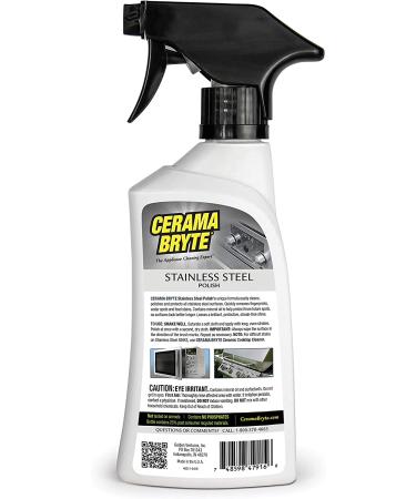 Cerama Bryte 47915 Stainless Steel & Cooktop Cleaner Combo - 2-in-1 Formula for Sparkling Surfaces - Buy Online on GoSupps.com