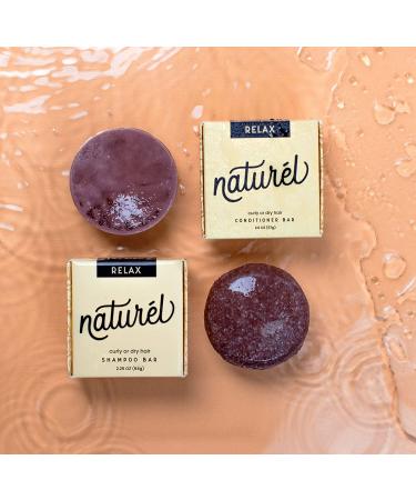 Naturel Relax Shampoo & Conditioner Bar Set for Curly Hair - Vegan, Cruelty-Free, Zero Waste - Made in USA - Buy Online on GoSupps.com