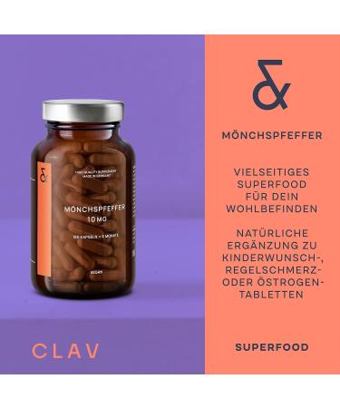 High-Dose Monk Pepper (Agnus Castus) - 4:1 Extract 10mg per Capsule 180 Vegan Capsules - Women's Dietary Supplement - Buy Online on GoSupps.com