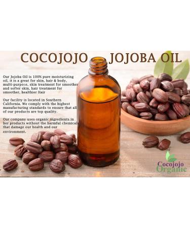 Dr Joe Lab Jojoba Oil - 100% Pure Cold Pressed Extra Virgin - Moisturizes & Nourishes Hair Skin Body Nails & Beard - 1 Gallon (128 Oz) - International Shipping Available - Buy Online on GoSupps.com