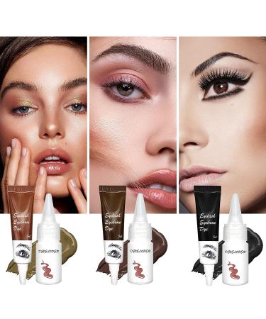 Professional Eyebrow & Eyelash Color Kit - Salon Quality Dye for Home Use (Coffee) - Buy Online on GoSupps.com