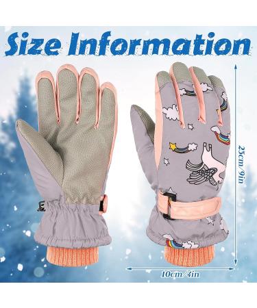 Newcotte Kids Snow Gloves - 2 Pairs Winter Ski Gloves for 6-12 Years Old - Waterproof & Warm Outdoor Sports Gloves (Unicorn) - Buy Online on GoSupps.com