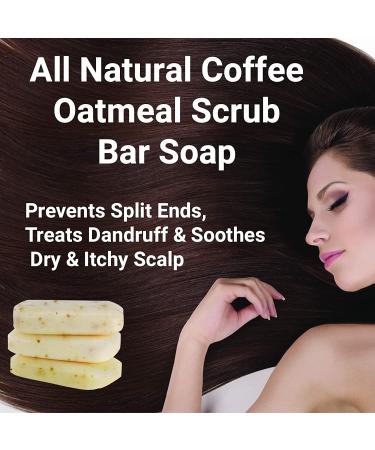 O Naturals Exfoliating Scalp Scrub Bar with Coffee Granules | 4oz Organic Vegan Soap for Hair & Body | Removes Dead Skin & Dandruff | Moisturizing 3-in-1 Formula for Women & Men - Buy Online on GoSupps.com