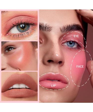 yybng Makeup Blush Palette 4 Colors Face Makeup Matte Blush Palette Blendable Cosmetics Makeup for Date Event Holiday Travel and Wedding - Buy Online on GoSupps.com