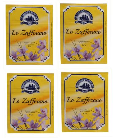 Drogheria E Alimentari : 12 Italian Saffron Powder Envelopes (Italian Saffron) * PACK OF 4 for 3 Envelopes