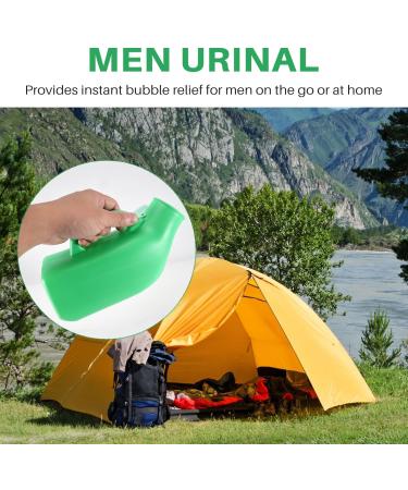 wemee Male Urine Bottle with Lid Autoclavable for Travel Camping Patient 1.2L Green - Buy Online on GoSupps.com