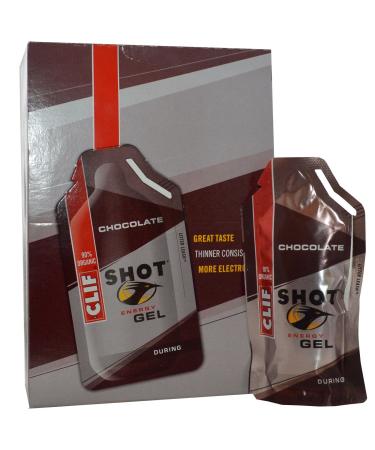 Clif Bar Shot Energy Gel Chocolate 24 Packets 1.20 oz (34 g) Each