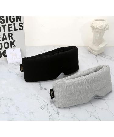Hygge & Cwtch Full Wrap Sleeping Eye Mask | Heather Gray | Soft Cotton Unisex Blindfold - Buy Online on GoSupps.com