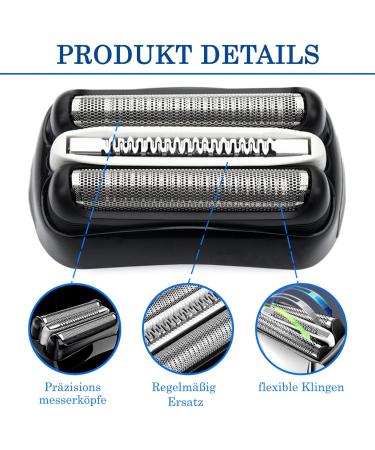 Braun Series 3 Compatible Replacement Heads & Accessories | Electric Shears & Cleaning Brush - Buy Online on GoSupps.com