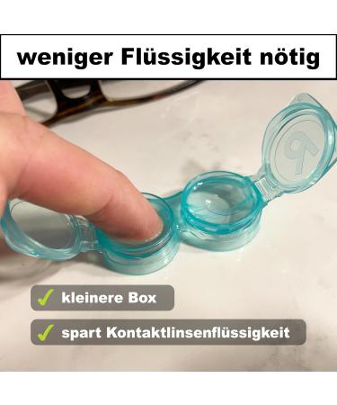 Traptix Eyesbear - Foldable & Economical Contact Lens Container | Odor-Free Less Liquid Consumption Transparent Storage - Ideal for Travel (1x) - Buy Online on GoSupps.com