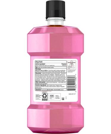 Listerine Smart Rinse Kids Fluoride Mouthwash - Pink Lemonade Flavor - 500 mL - Buy Online on GoSupps.com