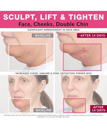 LURE Essentials Glam Facial Cupping Set - 5 pc Face Eyes Lips Cupping with Brush for Collagen & Lymphatic Massage - Ships Worldwide - Buy Online on GoSupps.com