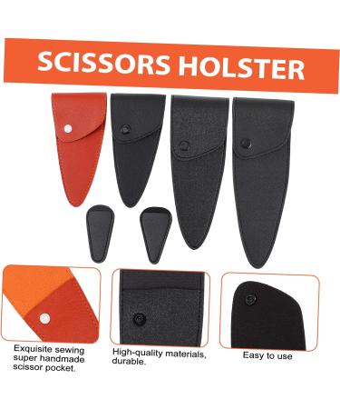 Beaupretty 18-Piece Hairdresser Leather Case & Plastic Scissor Organizer - Transparent Storage Bag for Hair Tools - 3 Pcs Black & Brown Scissors Pocket 20x7.5cm - Buy Online on GoSupps.com