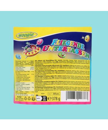 Woogie Soucoupes volantes 378g env. 300 pi ces - OVNIs effervescents multicolores en gaufrettes de papier alimentaire - Friandises r tro cultes pour f tes anniversaires d'enfants & classes d' cole - Buy Online on GoSupps.com
