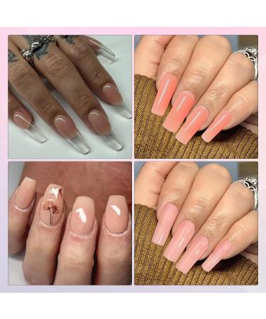 Lofuanna Poly Gel Nail Kit - Nude Set | 4 Colors Poly Extension Gel Starter Kit with Slip Solution | All-in-One Nail Strengthening Gel | DIY for Beginners - Buy Online on GoSupps.com