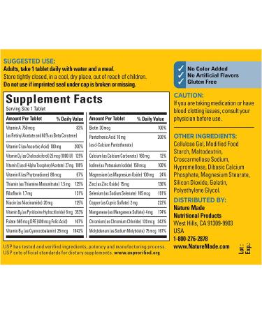 Nature Made Men's Multi 50+ | 90 Tablets for Optimal Health - Buy Online on GoSupps.com