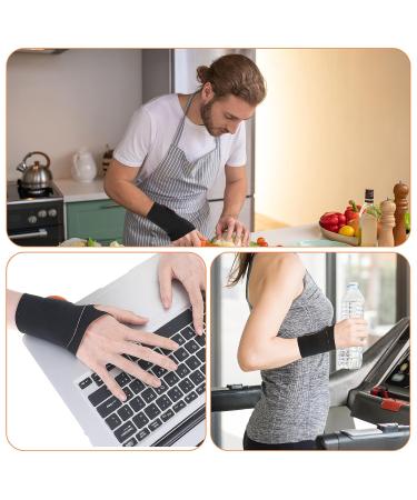 Buy Thin Elastic Wrist Brace - Ulnar Wrap Carpal Tunnel Support Sleeve for Sports & Daily Use | Compression with Thumb Ring & Pinky Side Widget - Buy Online on GoSupps.com