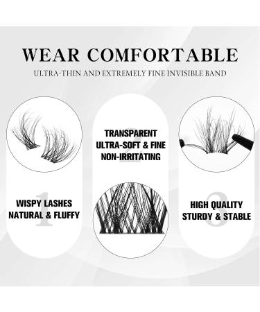 VEYESBEAUTY Cat-Woman Individual Lash Clusters - Cashmere Volume DIY Eyelash Extensions 8-18mm Wispy for Self Application - Buy Online on GoSupps.com
