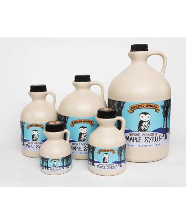 Organic Vermont Maple Syrup - Grade A Amber Rich Quart Jug (32 oz) | Barred Woods - Buy Online on GoSupps.com