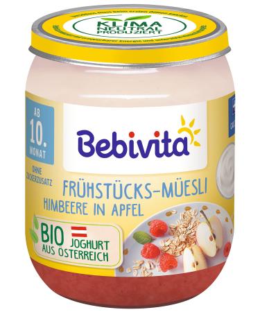 Bebivita breakfast muesli raspberry in apple pack of 6 (6 x 160 g) DA14010 raspberry/apple 160g 160g raspberry/apple