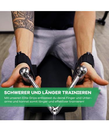 NetroxSports Elite Grips - Heavy Duty Lifting Straps for Bodybuilding Weightlifting & Strength Training - Extra Strong Train Aids for Men & Women - International Shipping Available - Buy Online on GoSupps.com