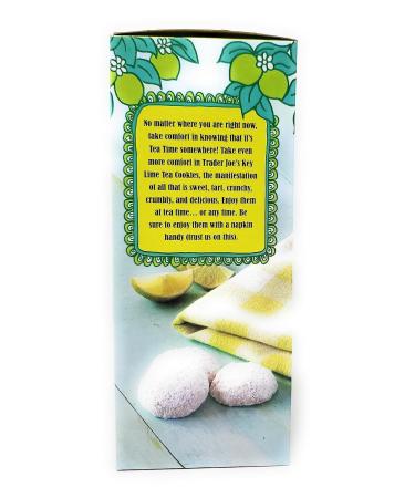 Trader Joes Key Lime Shortbread Tea Cookies with Powdered Sugar 10 Oz. - Buy Online on GoSupps.com