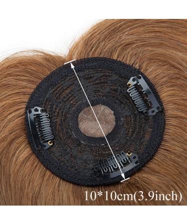 12" Hair Toppers with Fringe for Thinning Hair Women Real Hair #6 Light Brown (35g) - Buy Online on GoSupps.com